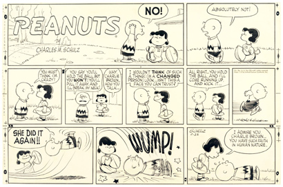 「ピーナッツ」原画（1957年9月22日）